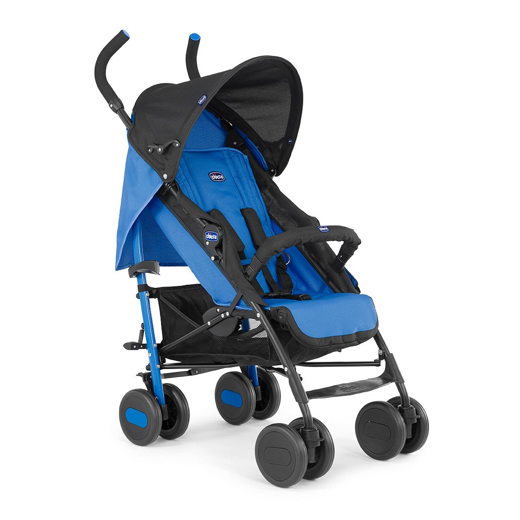 Chicco Echo - Silla de paseo, ligera y compacta, 7,6 kg, color azul