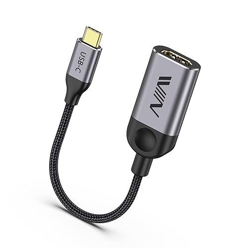 Adaptador USB C a HDMI 4K adaptador IVIIN tipo C a HDMI para Thunderbolt 3 adaptador USB C portátil compatible con MacBook Pro Surface Book