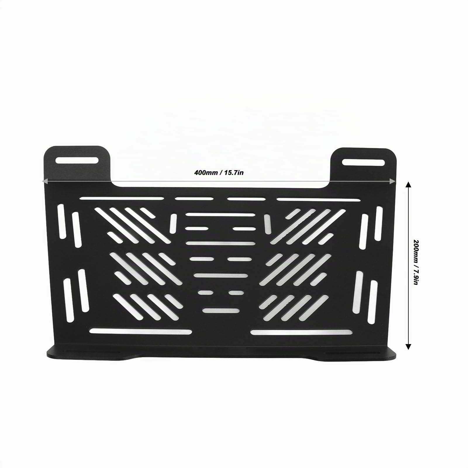 Portapacchi per Sedile Moto, Portapacchi Posteriore per Moto Ripiano di Supporto per Allargato in Acciaio Inossidabile 8 kg per la Maggior Parte delle Moto