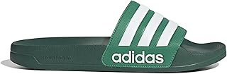 شبشب سلايدز مريح Farm Rio Adilette بخطوط امامية وشعار محفور للنساء من اديداس