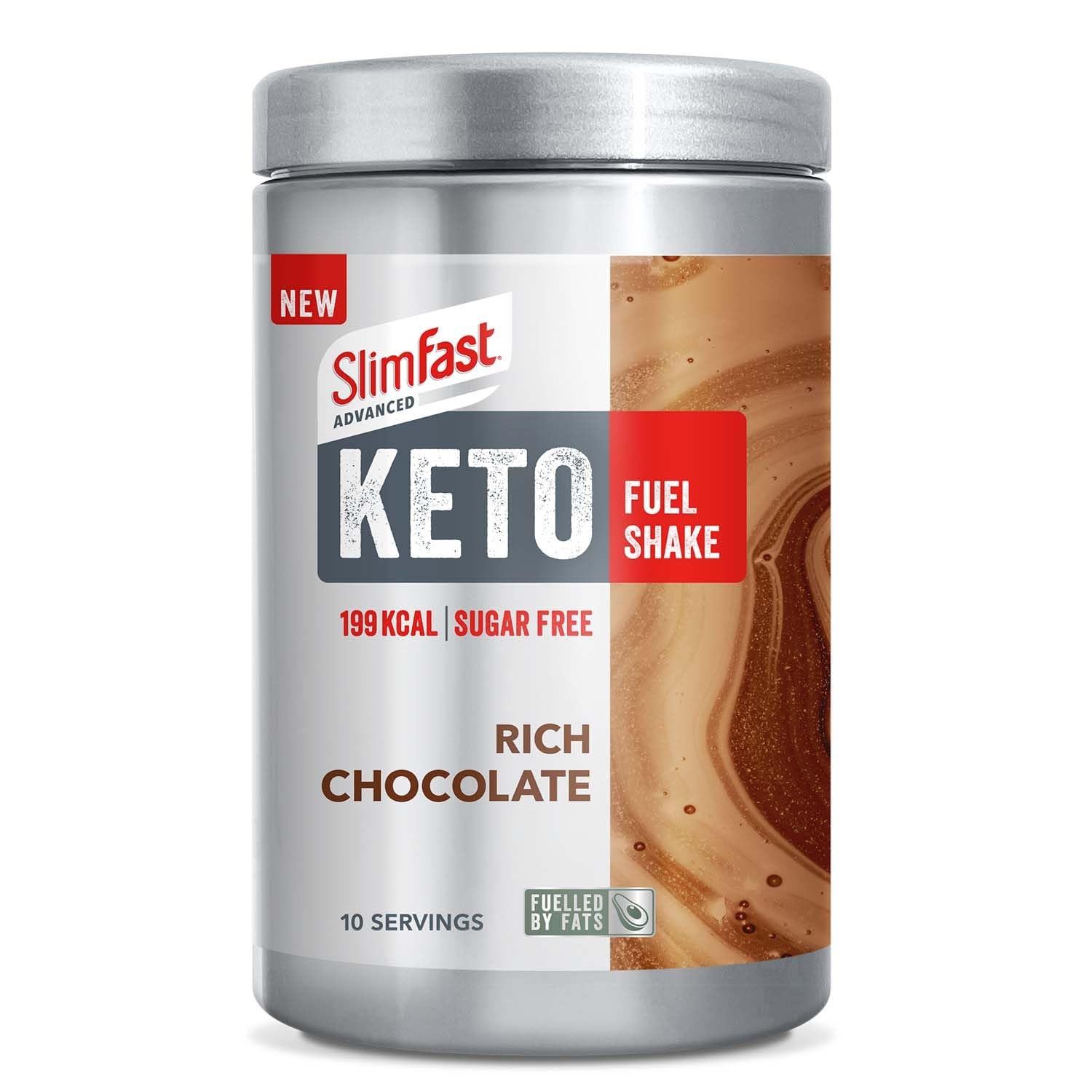 Advanced Keto Fuel Shake for Keto Lifestyle, Rich Chocolate Flavour, 10 Servings, 350 g
