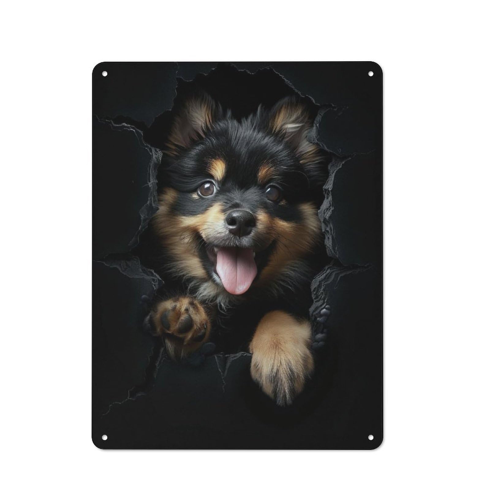 Junmoney Finnish Lapphund For Lounge Or Reading Corner, Retro Metal Sign 40X30cm, For Metal Sign Collectors, For Garage And Workshop Walls