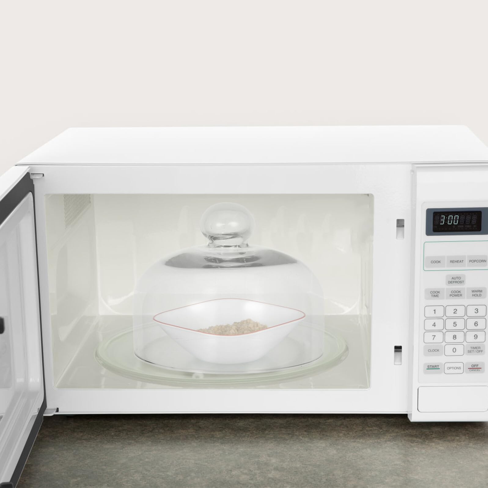 Tapa de Protección Antisalpicaduras para Microondas de 16 Cm y Fácil Mantenimiento para Cocina y Alimentos