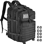 45L Military Tactical Backpack, Molle Backpack, Hiking Daypacks with Accessories
