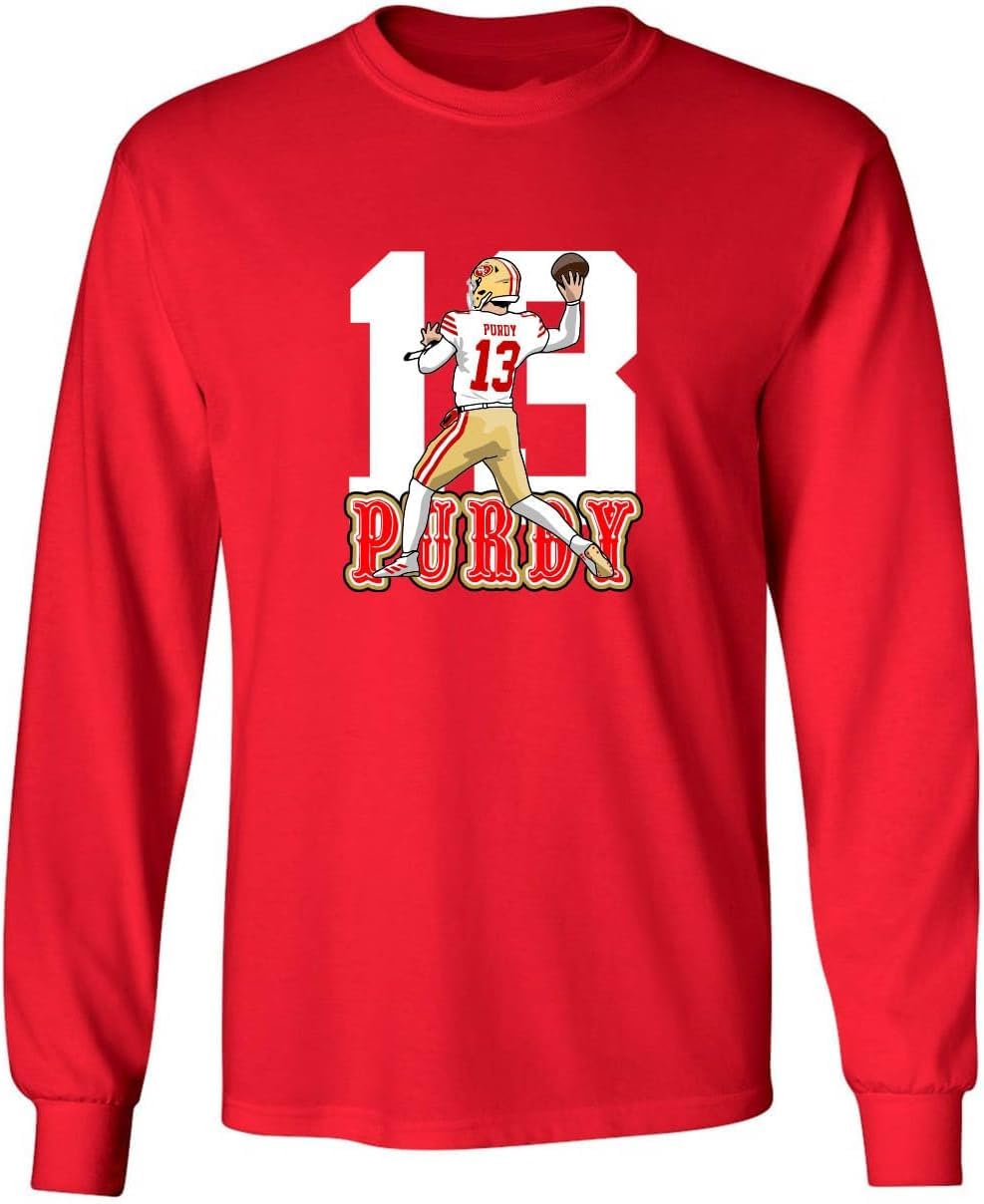 Long Sleeve Brock Purdy Mr Irrelevant 13 Shirt T-Shirt Mens Long Sleeve