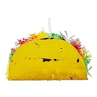 Vista 8 de BLUE PANDA Paquete de 3 mini piñatas para taco, 6.25 x 2 x 3.6 pulgadas, decoraciones de tacos y mini piñata