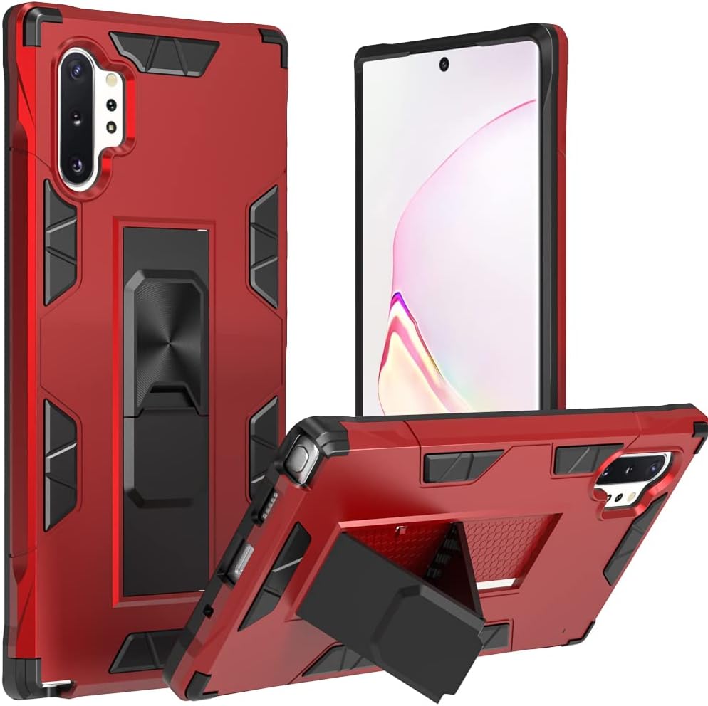Samsung Galaxy Note 10 Plus Case | Military-Grade Protection | 12ft. Drop Tested Protective Case | Kickstand | Magnetic Car Mount Holder | Compatible with Galaxy Note 10 Plus - Red