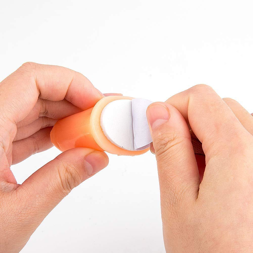 UCLEVER 10pcs Practice Manicure Fingers with False Nails Training Fingers for Acrylic, Gel and Nail Art