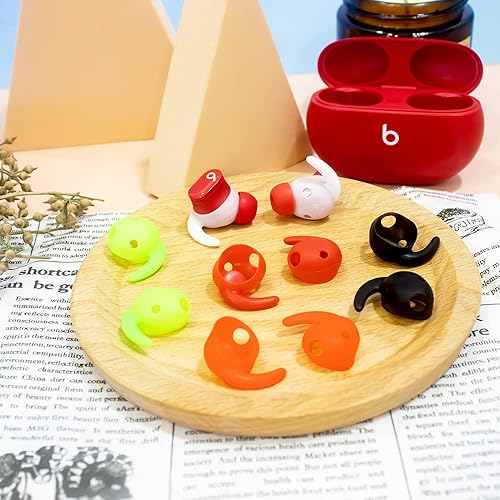 Miniatura 8 de 5 pares compatibles con Beats Studio Buds - Ganchos para las orejas, antideslizantes, antideslizantes, para deportes al aire libre, repuesto de