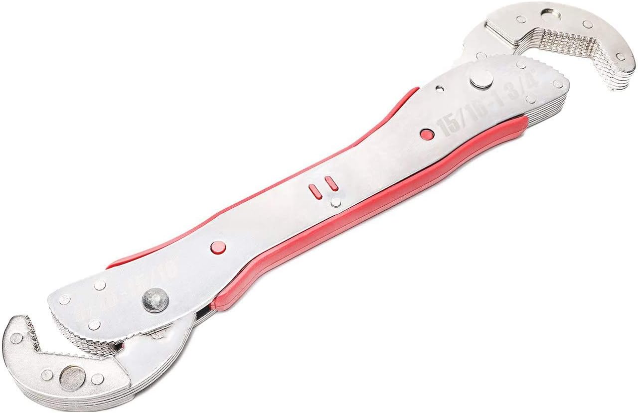 Rexphil Hand Wrench Set - Multi-Function Universal Auto-Ratcheting Spanner Hand Tools, Double Head Adjustable Socket Wrench for Any Shape Bolt Nut Pipe Work (9㎜-45mm) Best for Father’s Gift