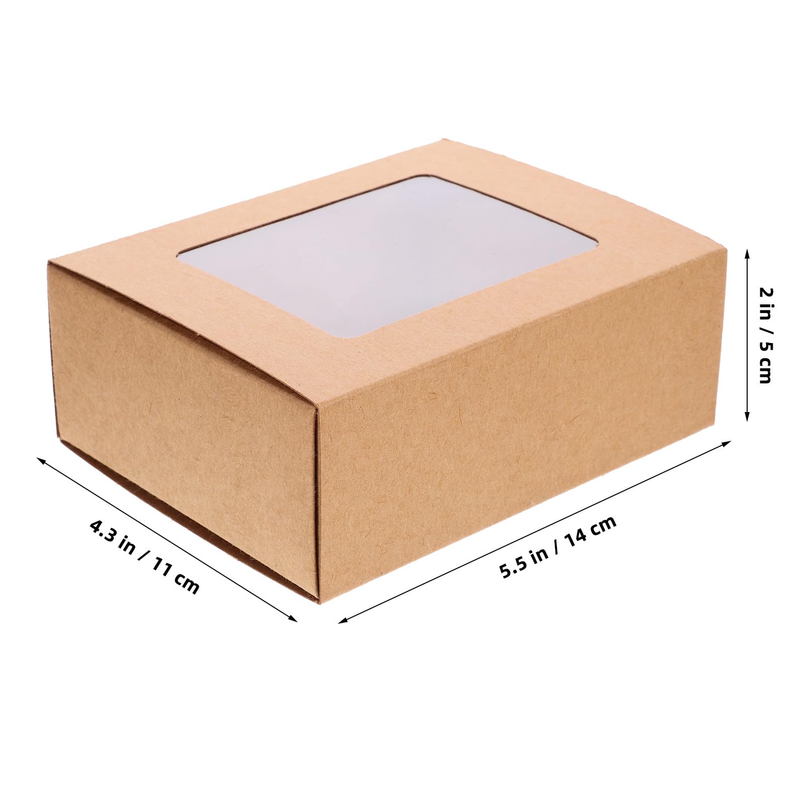 Scatole Regalo Scorrevoli in Cartone Spesso, 10 Pezzi Piccole Scatole Finestra Trasparente PVC, 14X11X5 CM, per Confezioni Bomboniere e Regali Compleanno