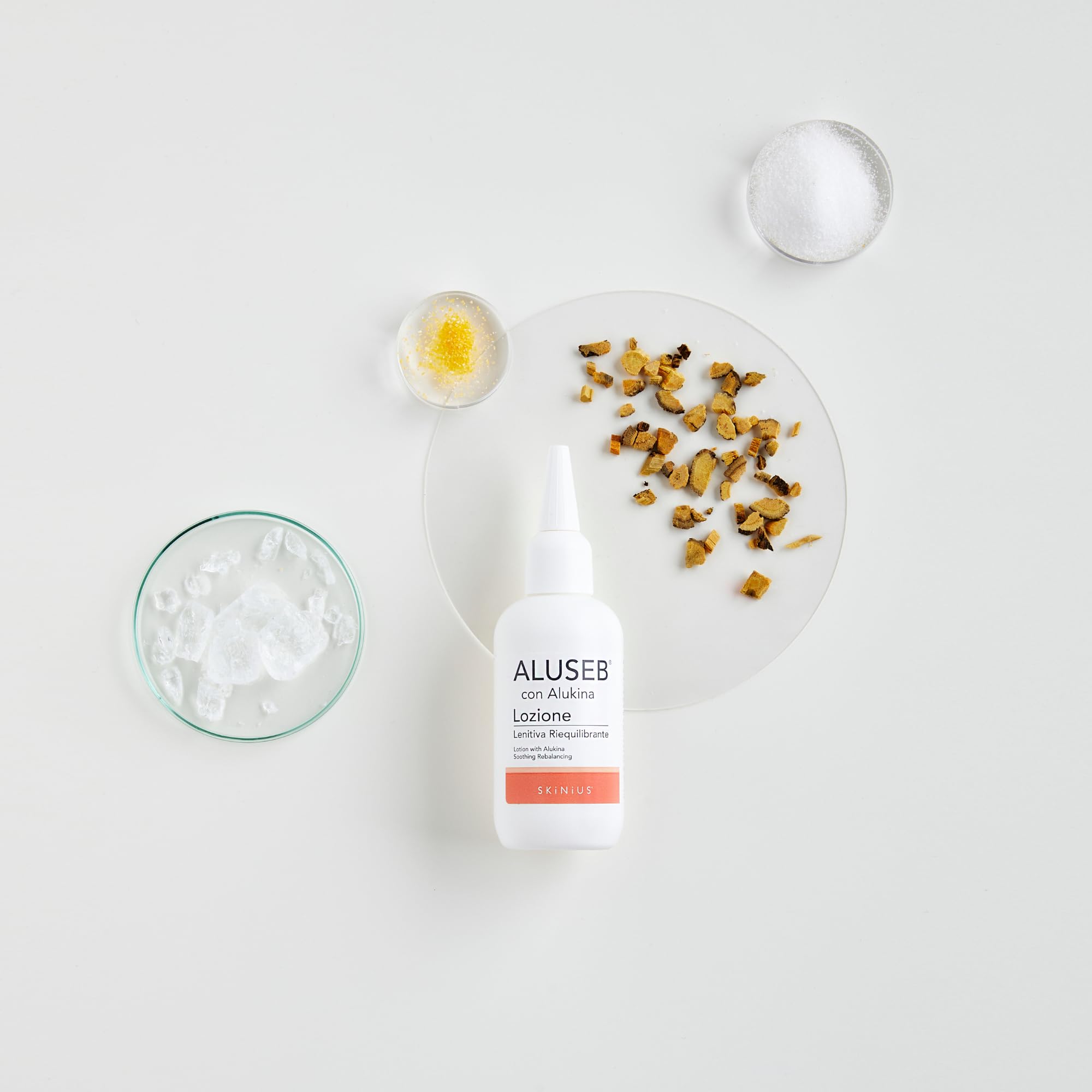 Aluseb - Lozione per Dermatite Seborroica cuoio capelluto con Alukina e Pantenolo - Ideale per la Detersione della Cute di Viso e Corpo - 75ml