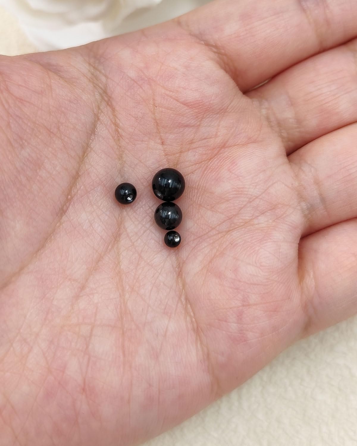 14G 16G kulki do przekłuwania 3/4/5/6 mm srebrne złote czarne kulki wymienne ze stali nierdzewnej do 1,2 mm 1,6 mm wargi przegrody Helix brwi brzuch biżuteria do przekłuwania