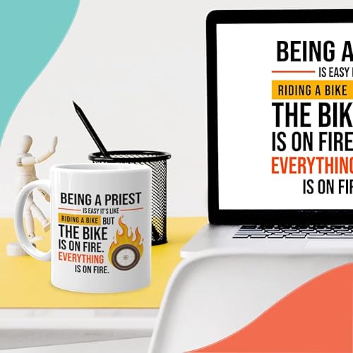 Miniatura 6 de Tazas de café cristianas de 11 onzas, color blanco, versículo bíblico cristiano, agradecimiento al pastor y sacerdote