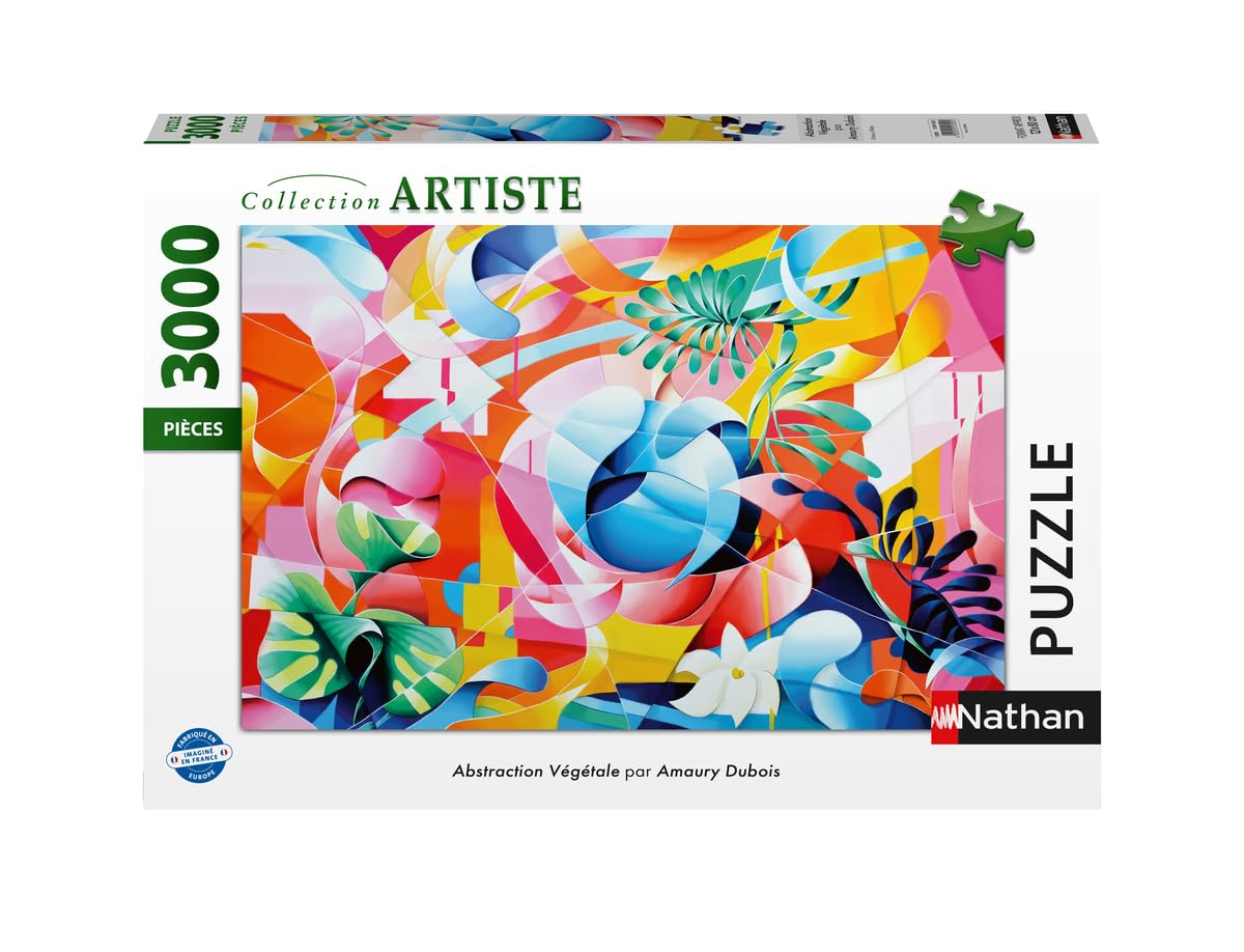 Nathan - Puzzle 3000 pièces - Abstraction Végétale/Amaury Dubois - Adultes et Enfants dès 14 Ans - Puzzle de qualité supérieure - Encastrement Parfait - Collection Artiste - 12001550