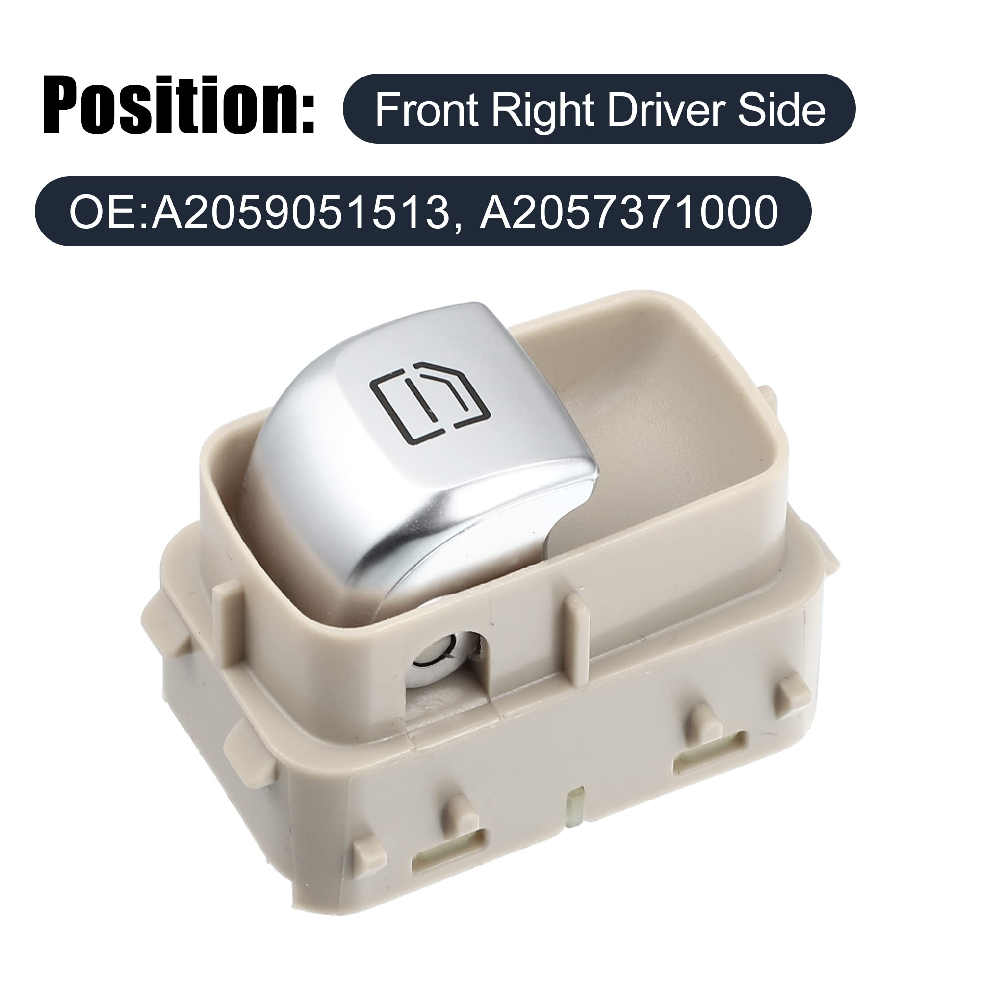 X AUTOHAUX Passenger Side Power Window Switch for Mercedes-Benz  