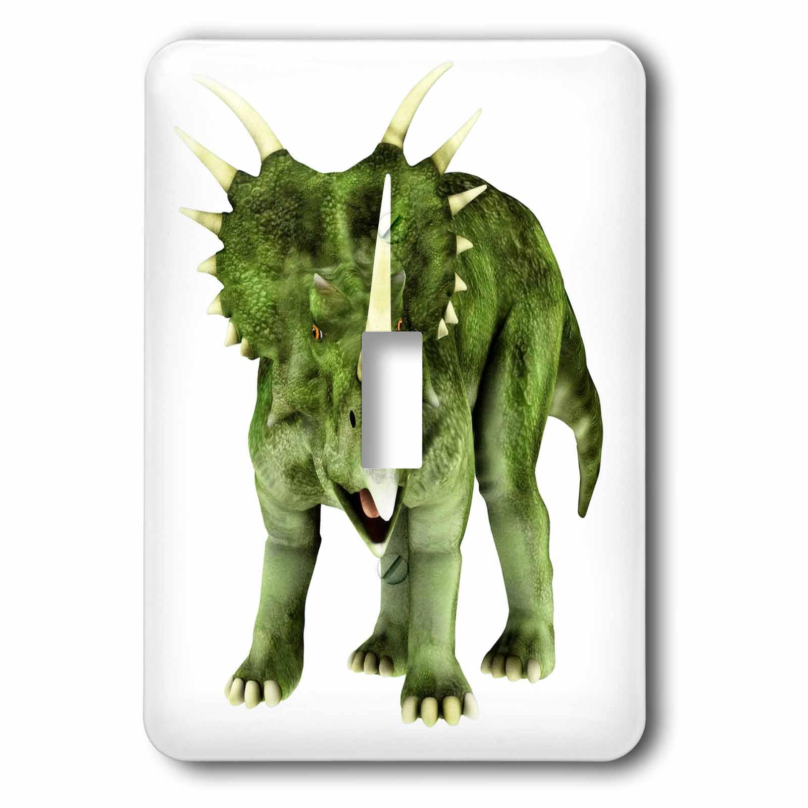 Styracosaurus Dinosaur interrupteur pour remplacer une plaque murale unie
