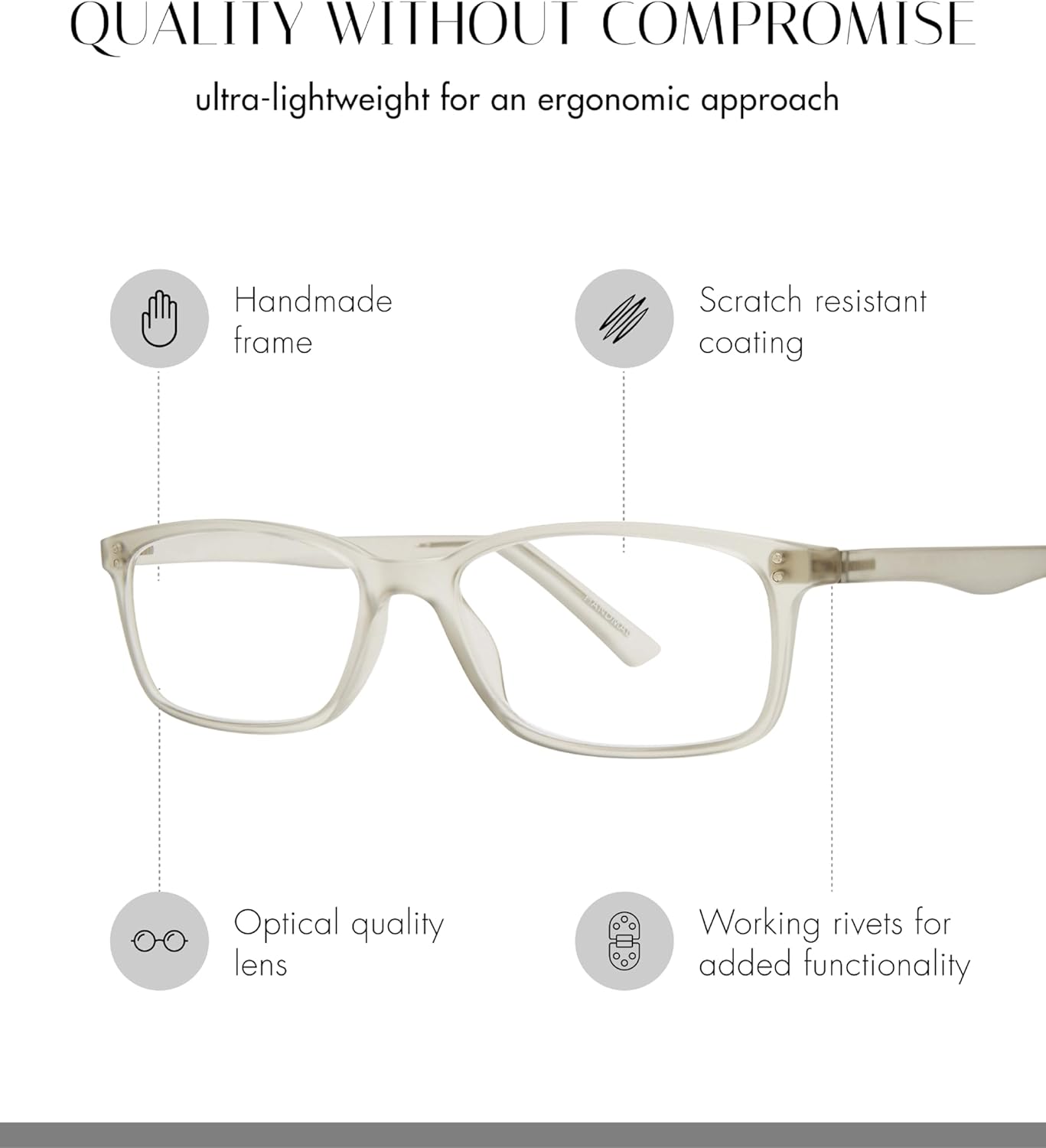 Scojo New York Gels Manhattan Reading Glasses, Handmade Scratch Resistant Readers for Women and Men - Image 2