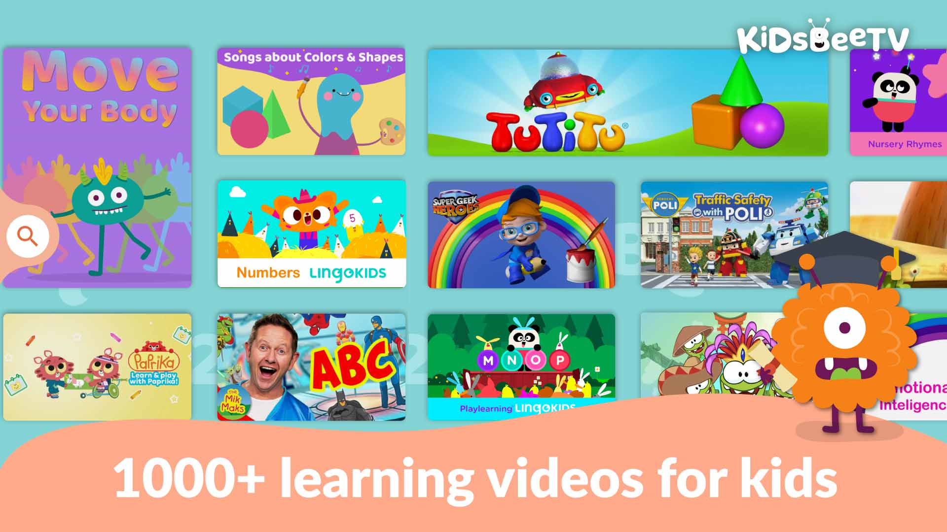 Kids Fun Learning Educational Videos & Games ABC, Counting, Shapes, Colours, Emotions