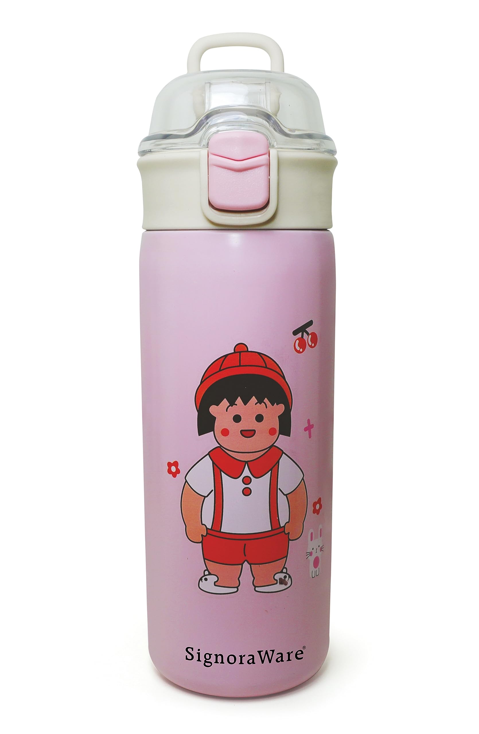 Signoraware Stainless Steel Charm Kids Vacuum Insulated Flask Water Bottle/Sipper, 350 ML, Pink (B0CF9Q2G4W) Amazon Price History, Amazon Price Tracker