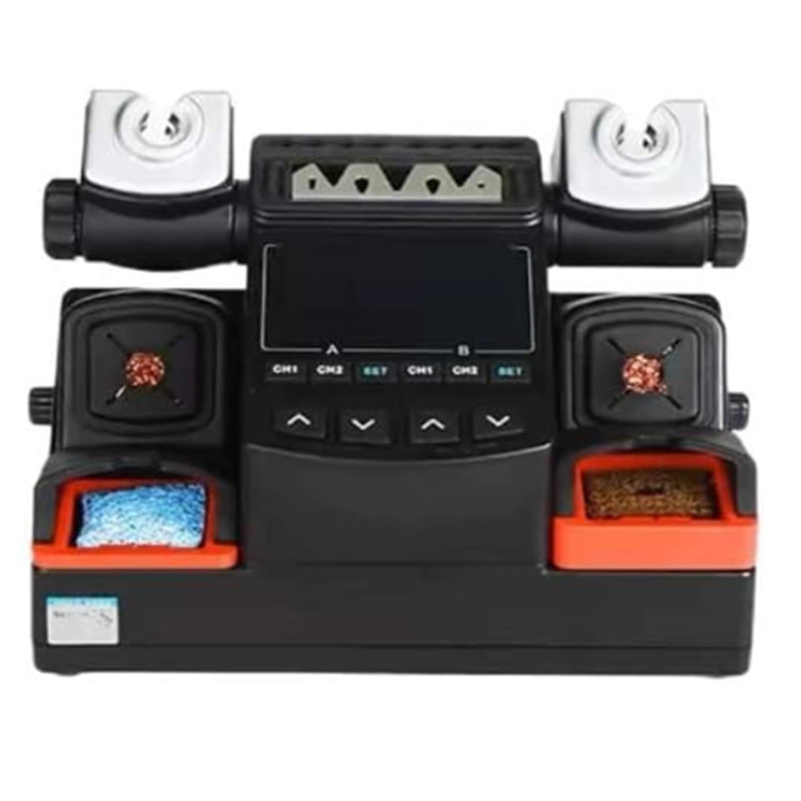 Eoweiot Rework Soldering Station, Dual-Port High Power, Splash-Proof Design, Memory Presets, Heating Elements for PCB Repair