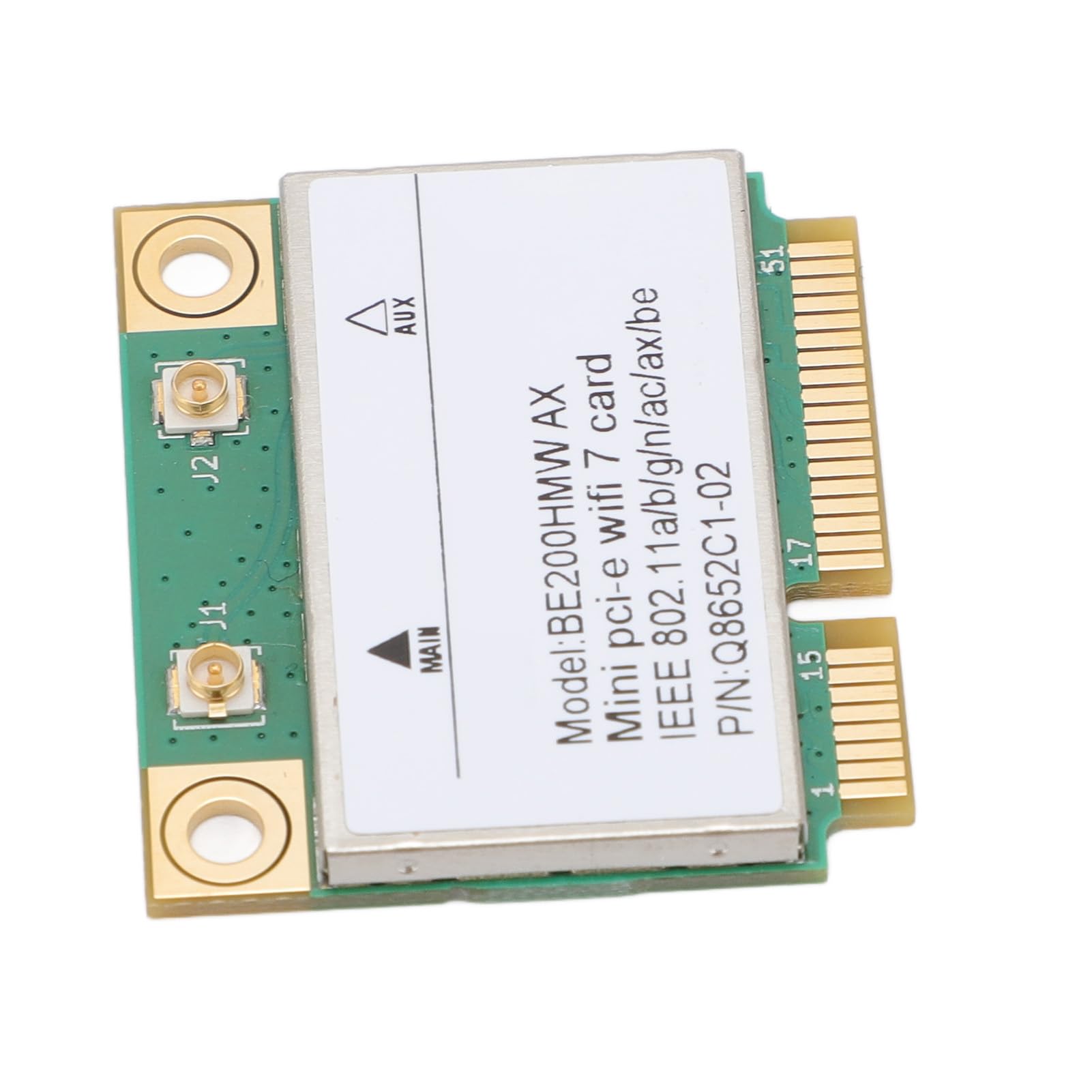 Scheda Wireless WiFi 7 Mini PCI E Tri Band 8774Mbps 2.4G 5.8G 6G Bluetooth 5.4 Adattatore di Rete per PC Desktop e Portatile
