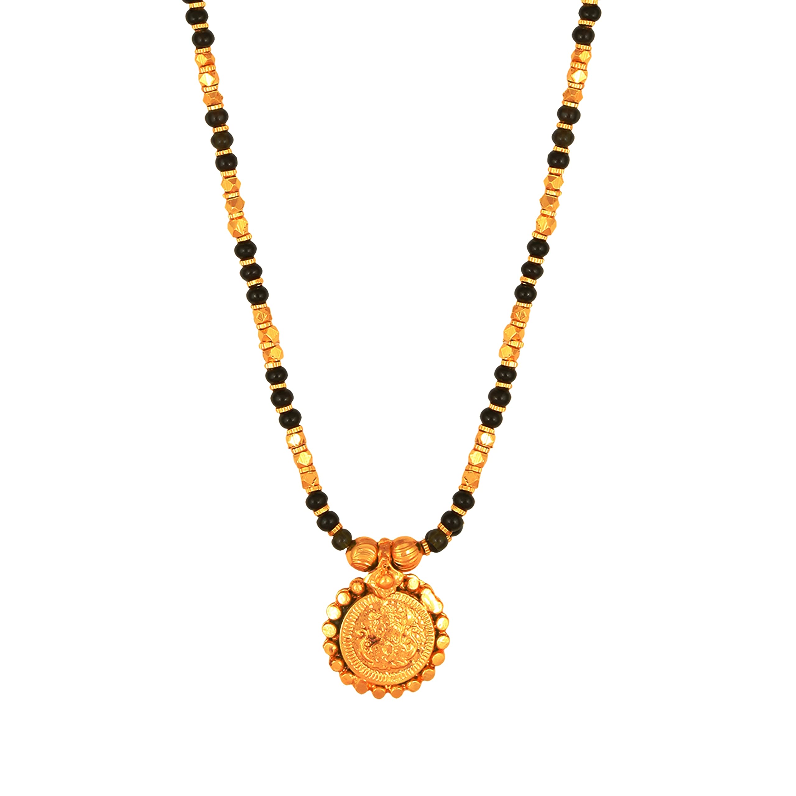 MEENAZ 2 Vati Wati Mangalsutra For Women Girls Temple South Indian Traditional 1 Gram Gold Stylish Maharashtrian Long Double Chain Double Mangal sutra Pendant Tanmaniya Black Nallapusalu Chains -705 (B0BP6TXMD9) Amazon Price History, Amazon Price Tracker