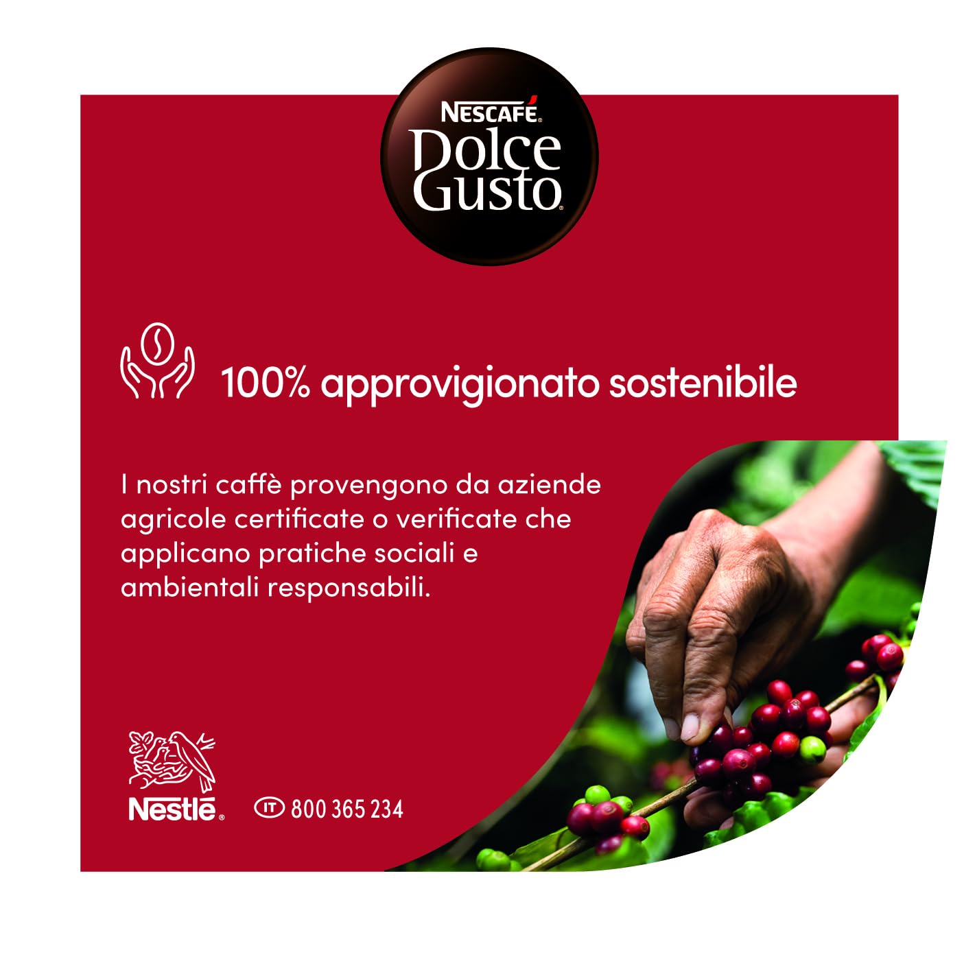 Nescafé Dolce Gusto - Café Espresso Roma, 6 paquetes de 16 cápsulas (96 cápsulas)