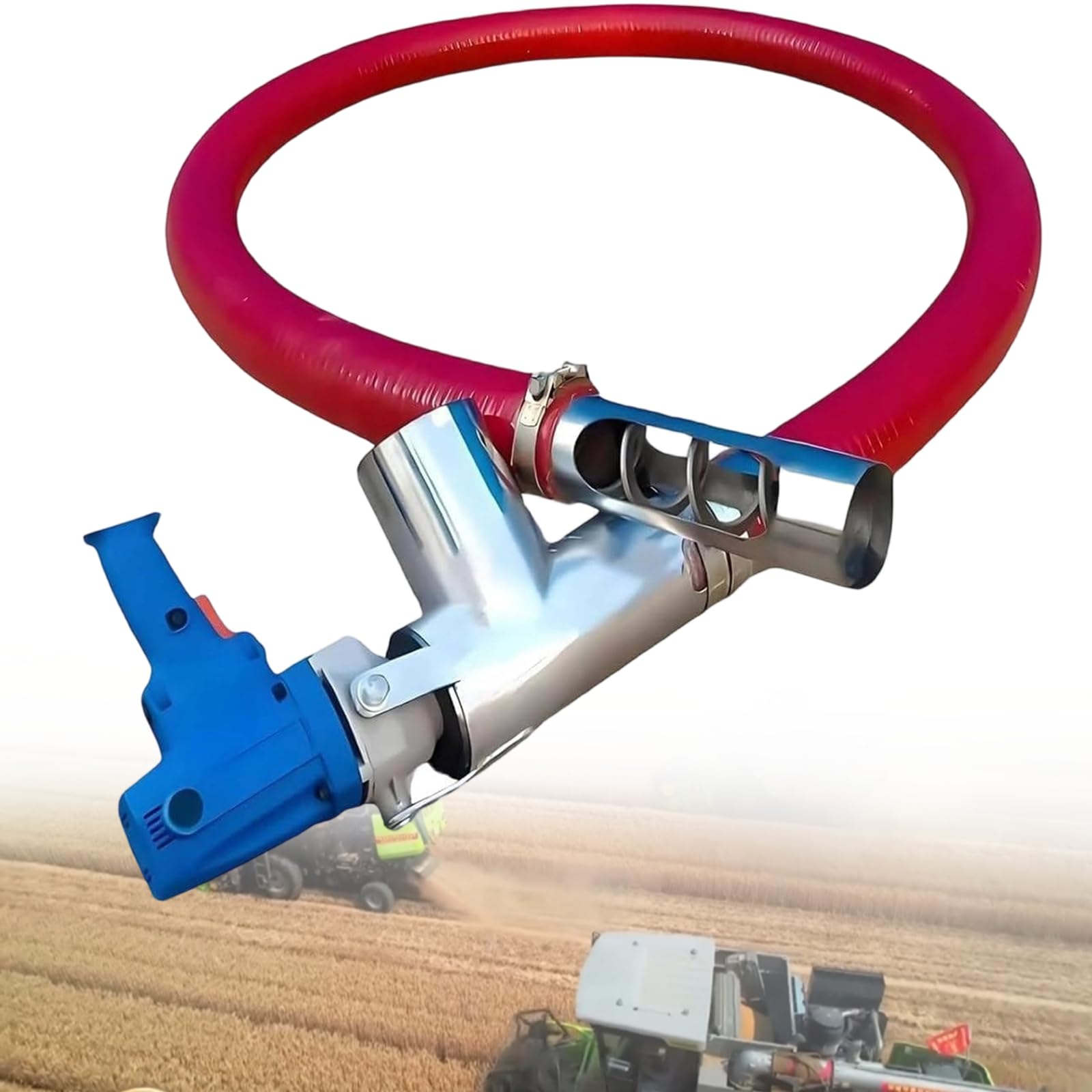 Xjleftonomie Electric Screw Conveyor Machine, Auger Pump, Screw Conveyor For Efficient Grain And Powder Transfer, Ideal For Home Farm And Warehouse Use, 100–200 Kg/Min, 1.5m