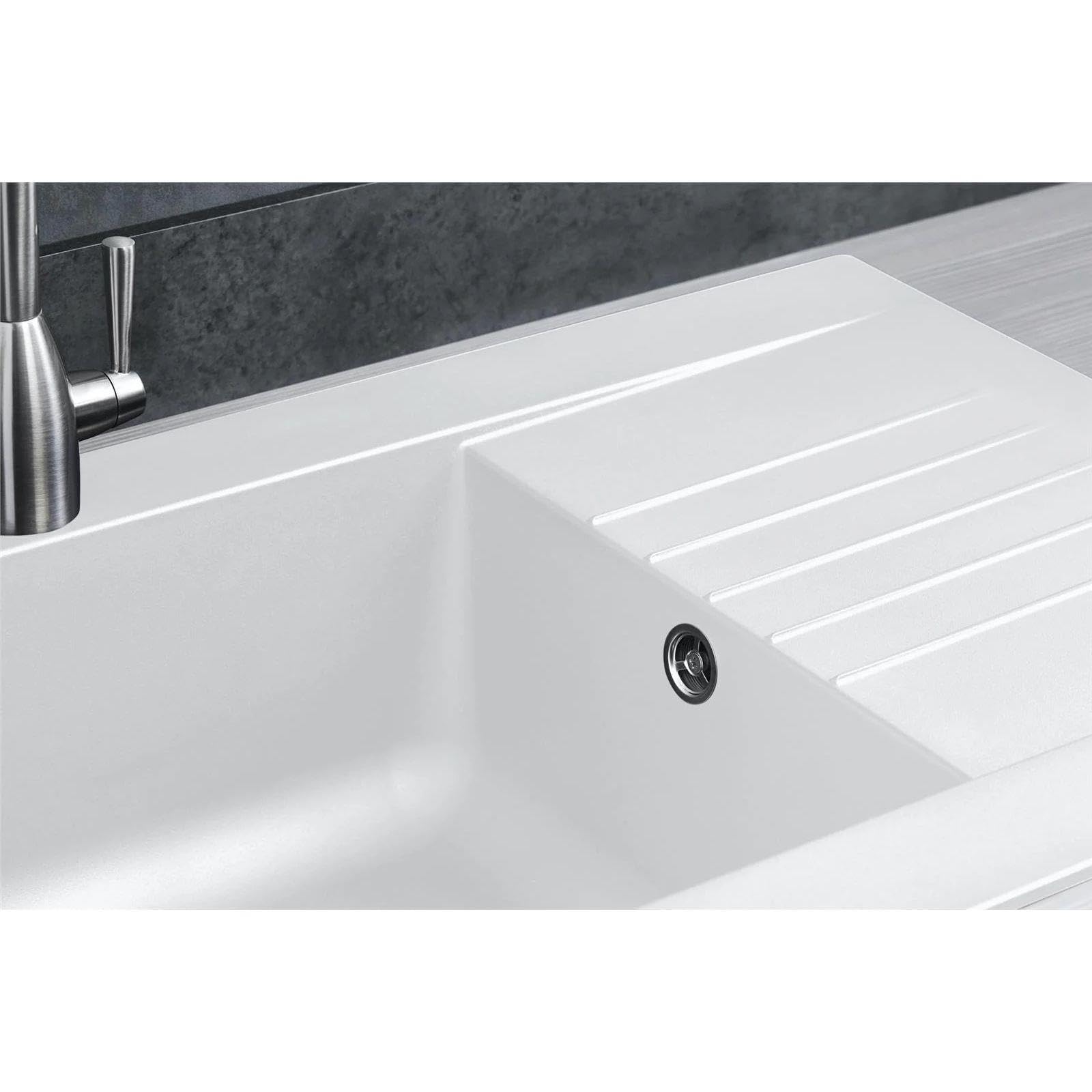 LD860WH Fregadero Blanco 1 Seno con Escurridor Composite BIO