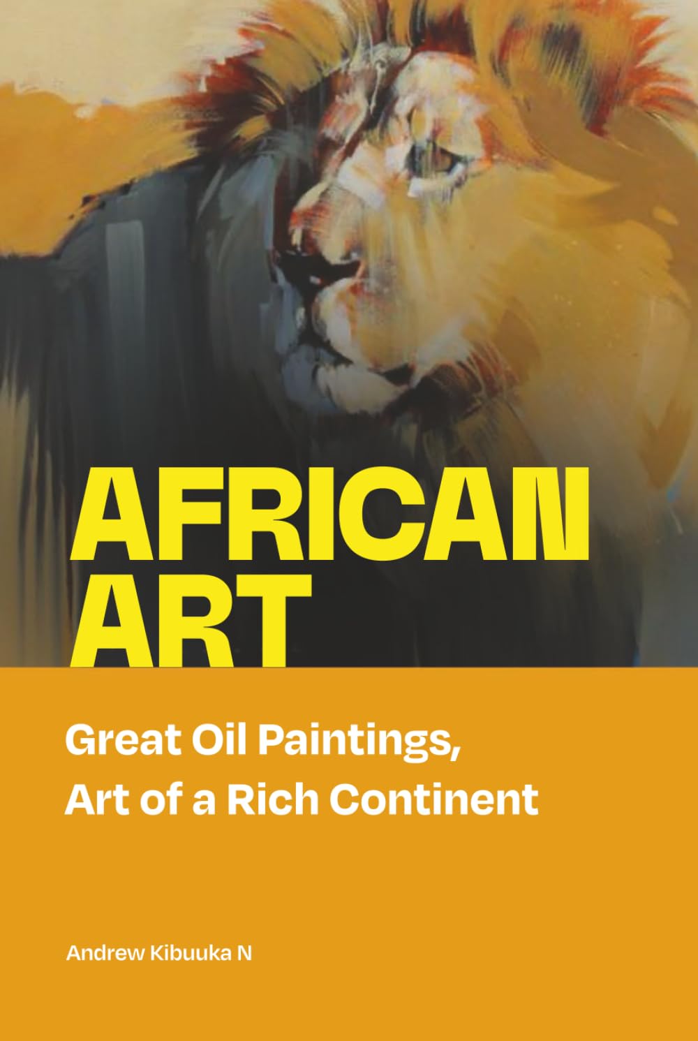 Idée cadeau d'art africain grand tableau peinture à l'huile original
