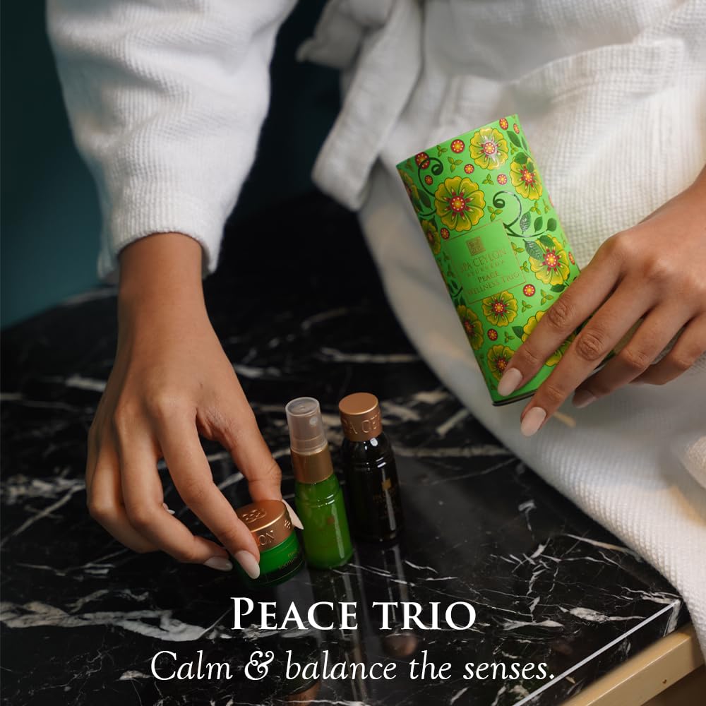 Spa Ceylon Peace Welfare Trio Set | Spa Essential | Body care | Ayurvedic | Natural material | Pampered love kit | Gift Spa Ceylon Peace Welfare Trio Set | Spa Essential | Body care | Ayurvedic | Natural material | Pampered love kit | Gift