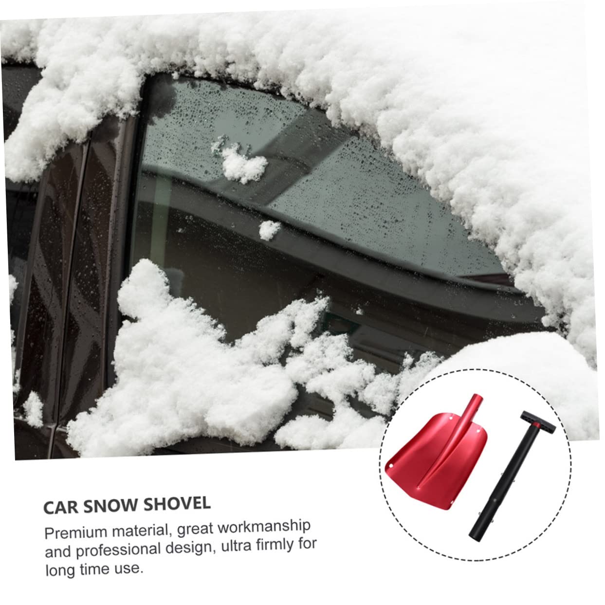 TOYANDONA Pelle à Neige Pliante pour Voiture Et Déneigement Grattoir Pratique Et Amovible pour Véhicule Urgence