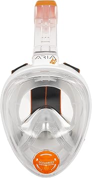 OCEAN REEF - Aria Snorkeling Mask Junior Full Face Snorkeling Mask with Stickers