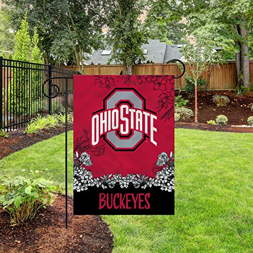 Rico Industries Ncaa Ohio State Buckeyes Primary 13" X 18" Double Sided Garden Flag #TOP2