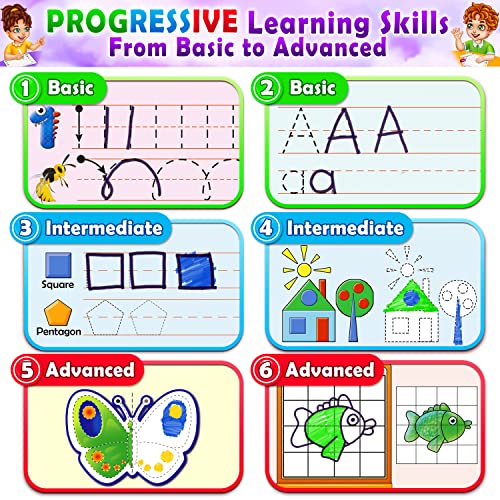 Curious 2 Learn Toddler Preschool Learning Activities Workbook I Learning Resources | Tracing Kindergarten Workbooks I Abc Learning For Toddlers | Busy Book | 4 Year Old Girl Birthday Gift #TOP3