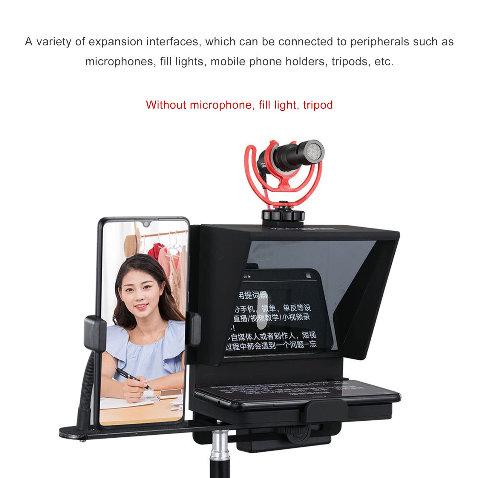 テレプロンプター タブレット/スマートフォンカメラ用 Androidに対応する Amazon.co.jp: ポータブルテレプロンプター、スマートフォンタブレット