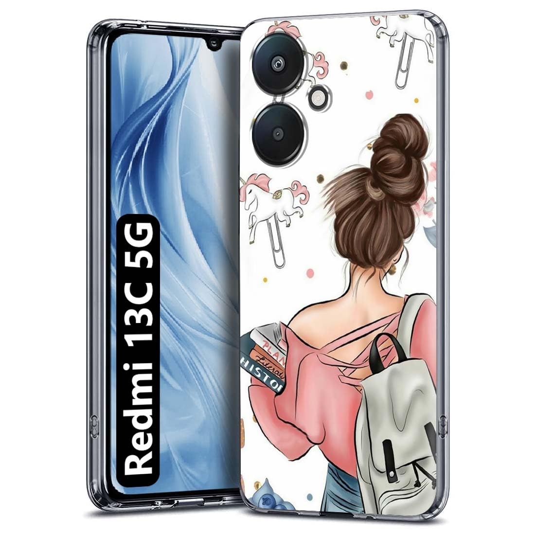 Fashionury Designer Soft Back Cover Case Compatible for Redmi 13C 5G / Poco M6 5G -D0021 (B0CQXT8P62) Amazon Price History, Amazon Price Tracker