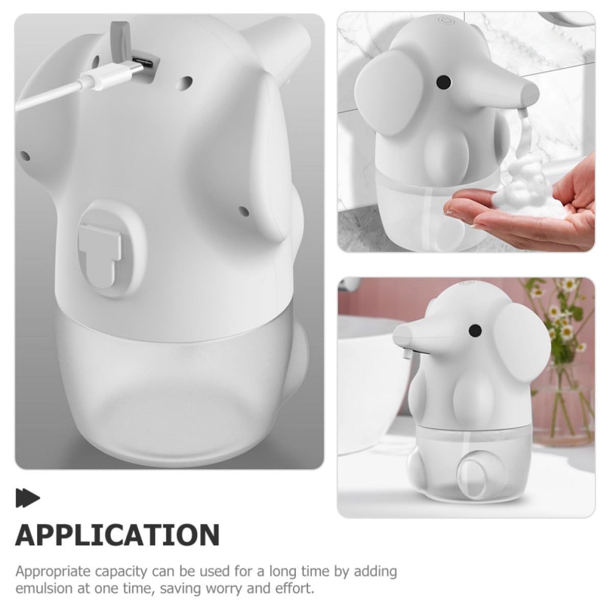 Dispensador Automático de Jabón 250ml, Abs y PP, para Baño