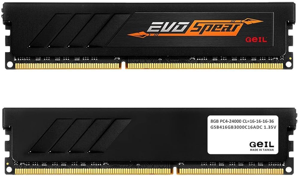 GeIL EVO Spear, 16GB (2 x 8GB) DDR4-3000MHz 288-Pin CL16 Desktop Memory thumbnail 2