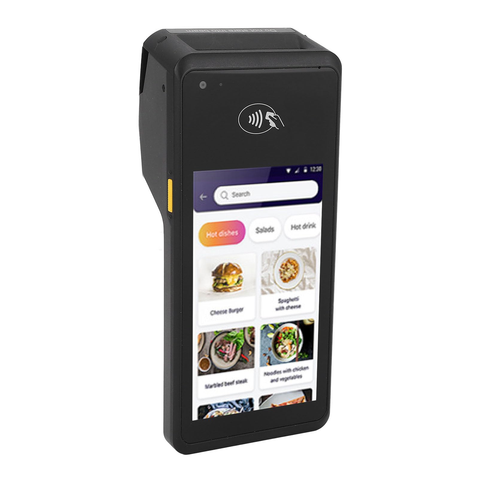 CHICIRIS POS Impresora Térmica WiFi Portátil de 5 Pulgadas, Impresora de Recibos NFC 11 para Pequeñas Empresas con Velocidad de Impresión de 90 Mm/s y Cámara de 5 MP