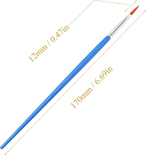 Miniatura 8 de UPINS 30 pinceles de pintura, pincel pequeño a granel para pintura de detalles