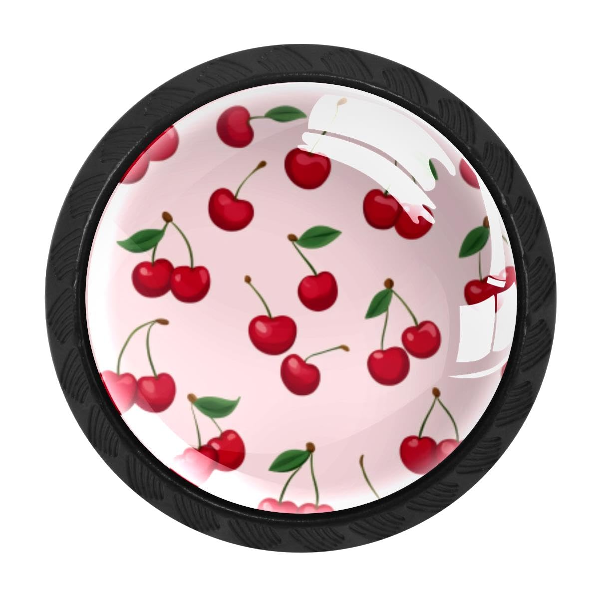 Heoeh Multi 4 4 Pcs Kitchen Cabinet Knobs, Pink Cherries Drawer Knobs Dresser Handles