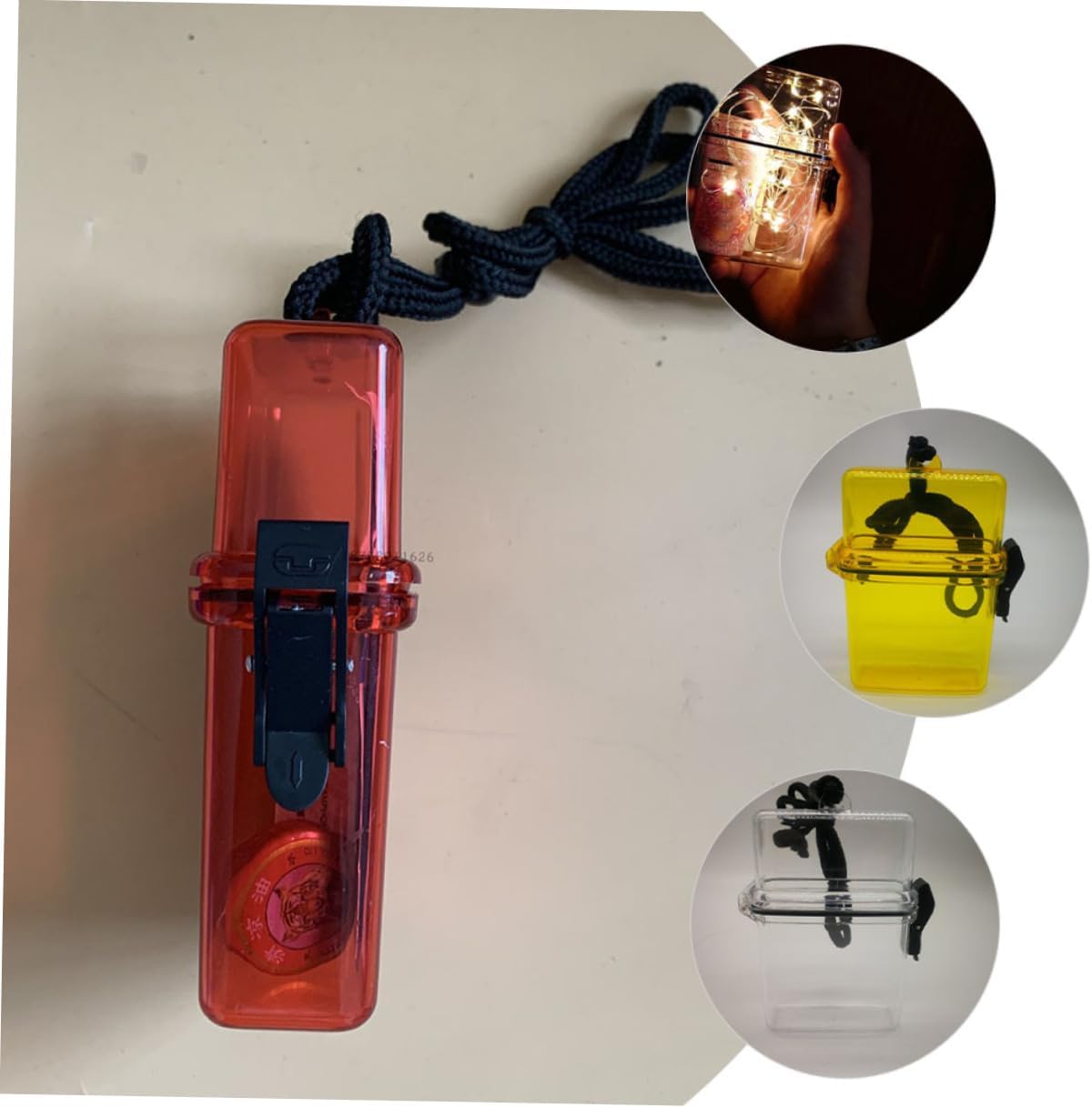 3pcs Plastic Boxes for Medicine Cigarettes Earphones Floating Watertight Cases for Outdoor Activities Hiking and Swimming Selection image 2