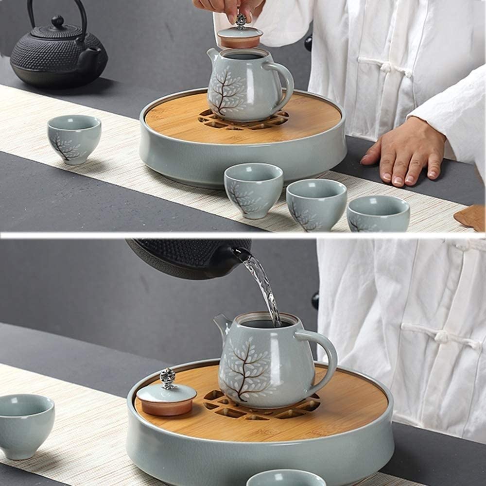 zestaw do herbaty， Zestaw do herbaty Zestaw filiżanek do kawy Zestaw filiżanek do herbaty Ceramika Zestaw do herbaty Ręcznie robiony chiński zabytkowy porcelanowy czajniczek 4 filiżanki
