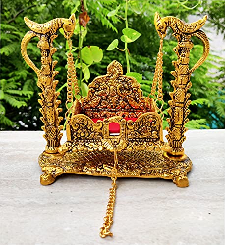 WC_Jhula for Krishna Balgopal jhula for laddu Gopal, Metal Swing for Hindu God Lord Krishna for Janmashtami - Image 2