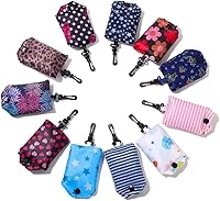 Kaxich 6-Pack Foldable Reusable Grocery Tote Bags - Eco-Friendly, Waterproof, Pocket-Sized, Holds 22lbs, Machine Washable