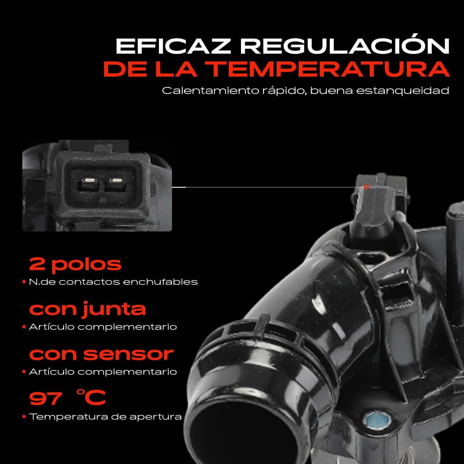 Frankberg Termostato 11531437040 | Compatible con: Serie 3 E46, Serie 3 Convertible E46, Serie 3 Coupé E46, Serie 3 Touring E36, Serie 5 Touring E39