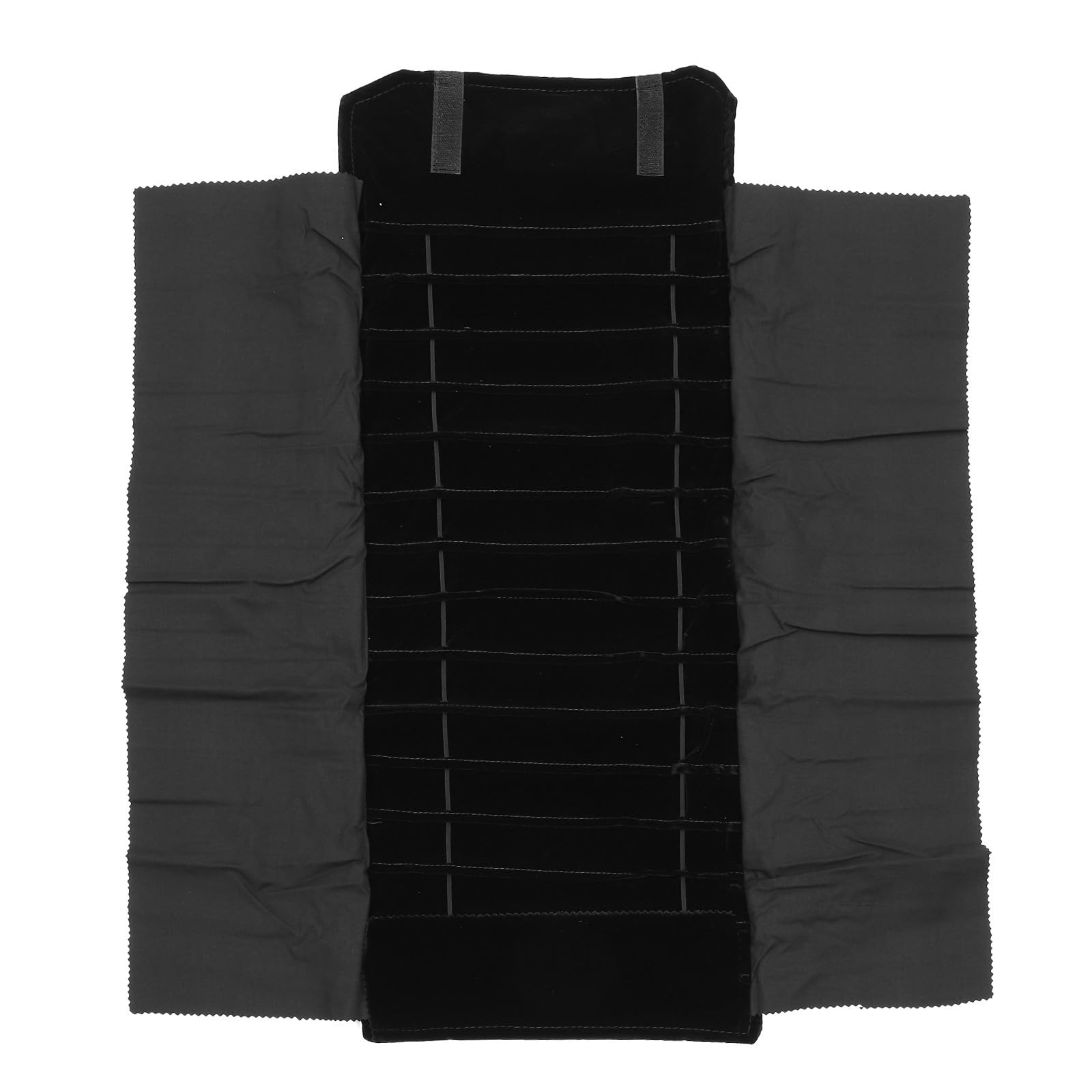 Schmuckorganizer Reise Schmuckorganizer aus Flanell Schwarz Leicht Hält Schmuck Ordentlich und Sicher für Halsketten und Anhänger Tragbar