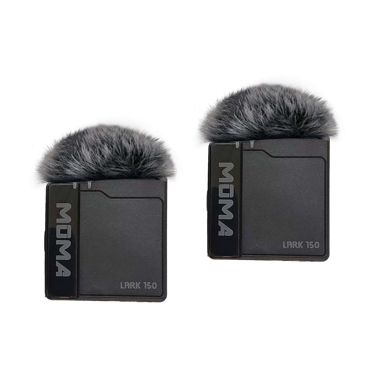 2-Pack Deadcat Windscreens Fit for Mammoth Lark 150, Charcoal Gray Wind Muffler Covers for Noise Reduction, Furry Windjammer for Lark 150 Lavalier Microphone (Charcoal Gray-2PCS)